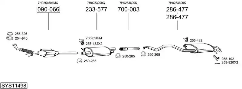 BOSAL SYS11498