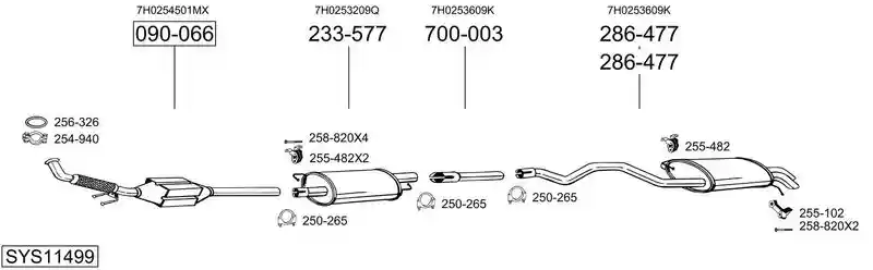 BOSAL SYS11499