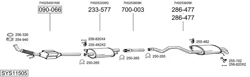 BOSAL SYS11505