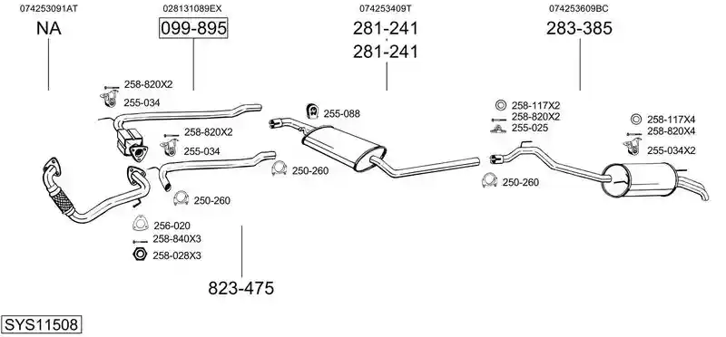 BOSAL SYS11508