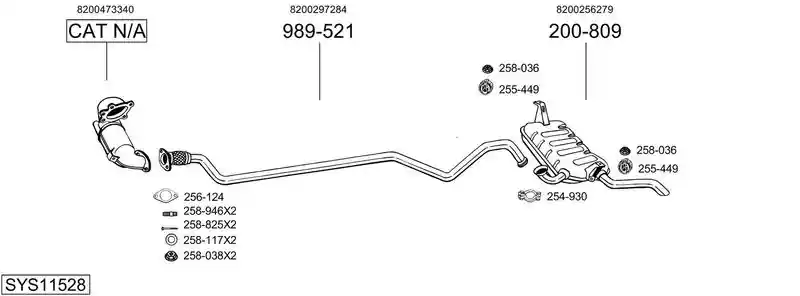 BOSAL SYS11528