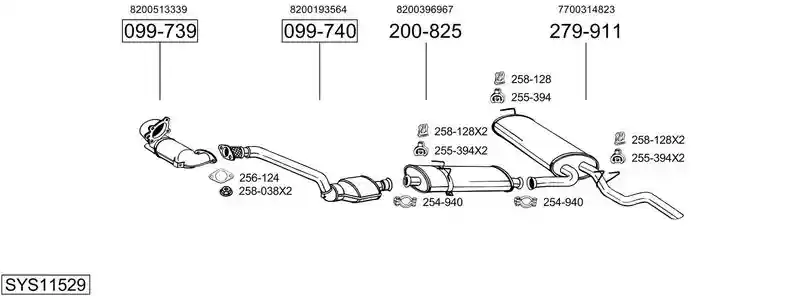 BOSAL SYS11529