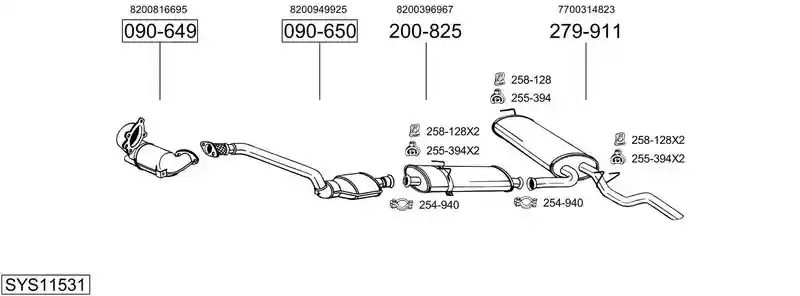 BOSAL SYS11531