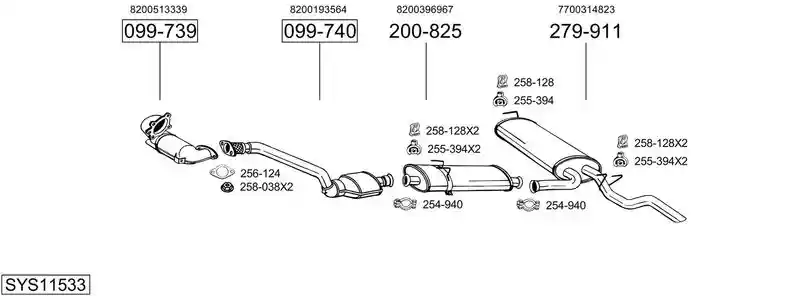 BOSAL SYS11533
