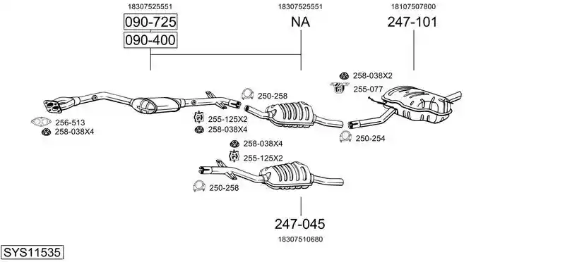 BOSAL SYS11535