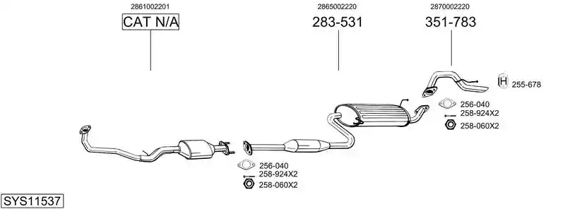 BOSAL SYS11537