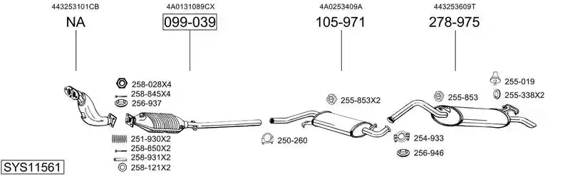BOSAL SYS11561