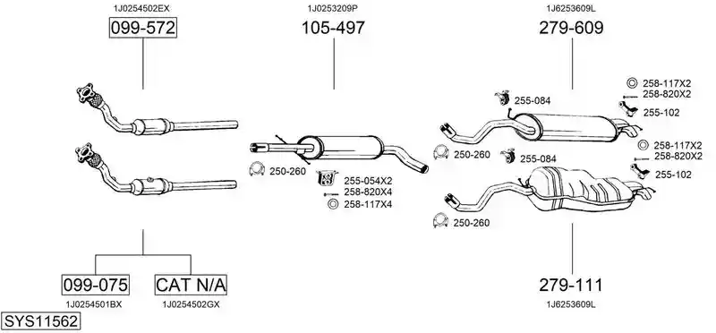 BOSAL SYS11562