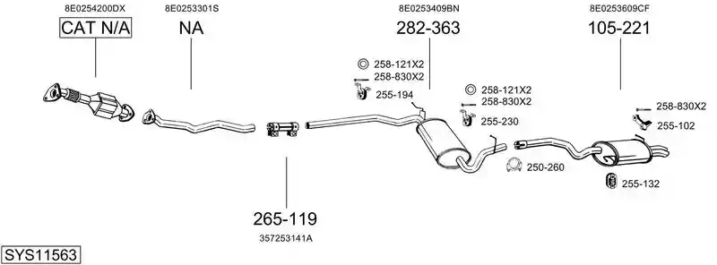 BOSAL SYS11563