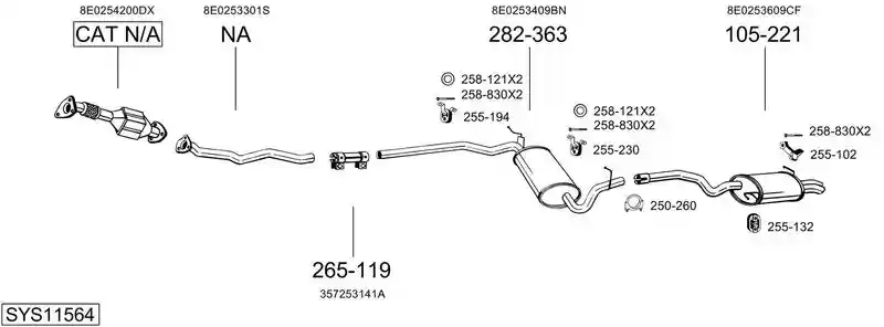 BOSAL SYS11564