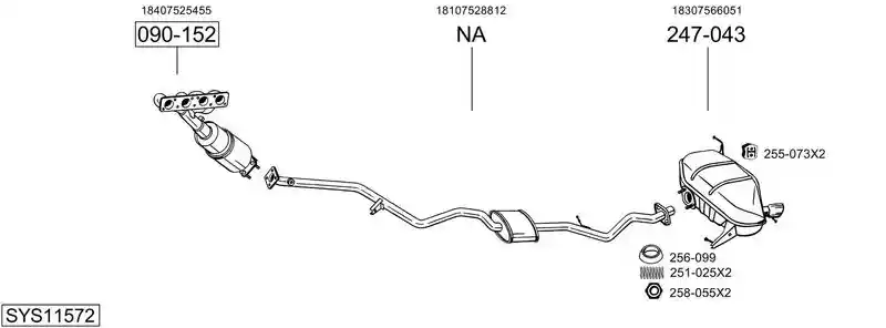 BOSAL SYS11572