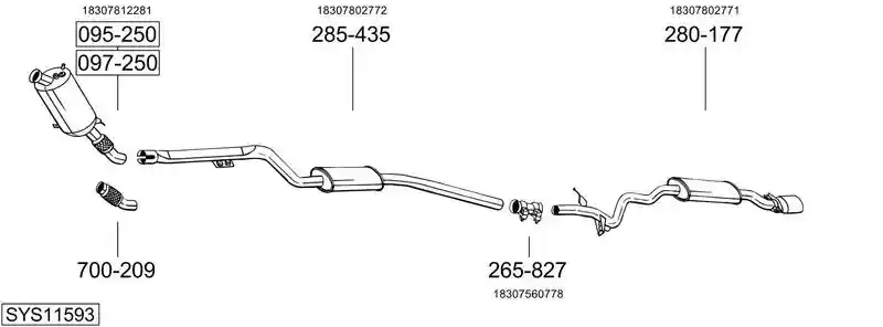 BOSAL SYS11593