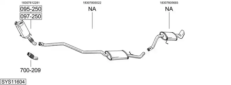 BOSAL SYS11604