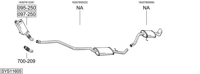 BOSAL SYS11605