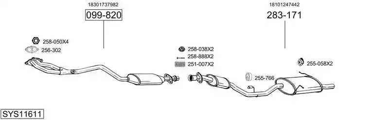 BOSAL SYS11611