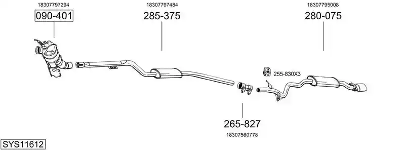 BOSAL SYS11612