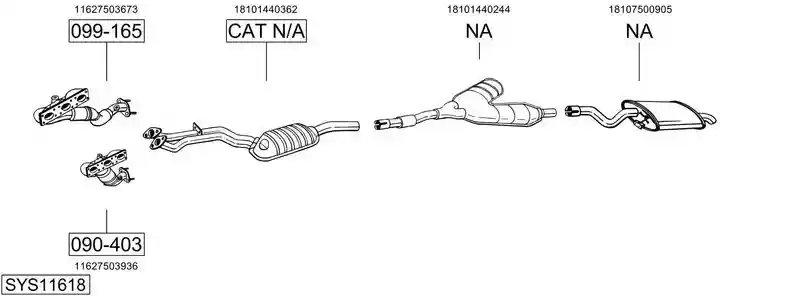 BOSAL SYS11618
