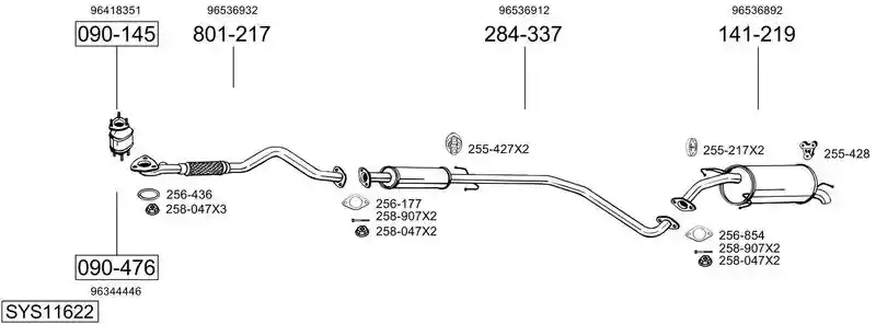 BOSAL SYS11622