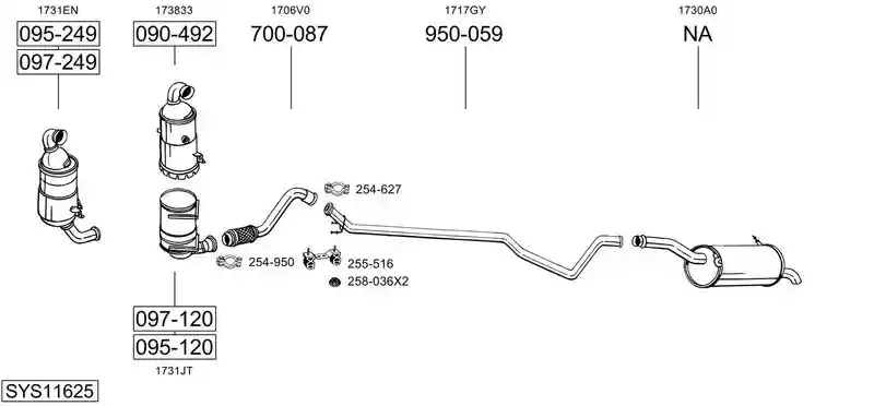 BOSAL SYS11625