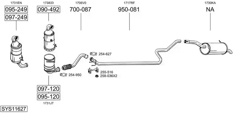 BOSAL SYS11627