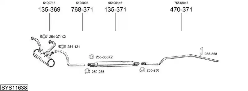 BOSAL SYS11638