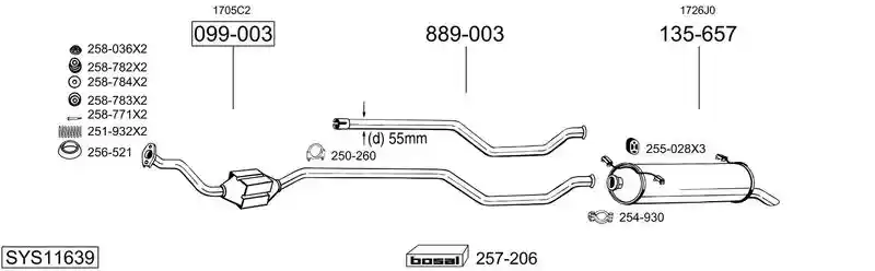 BOSAL SYS11639