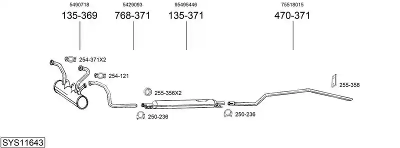 BOSAL SYS11643