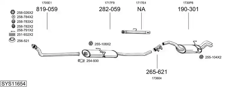 BOSAL SYS11654
