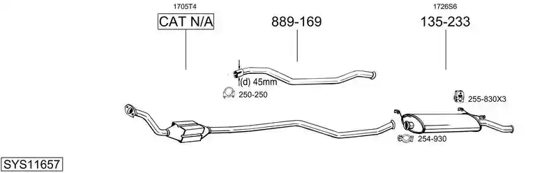BOSAL SYS11657