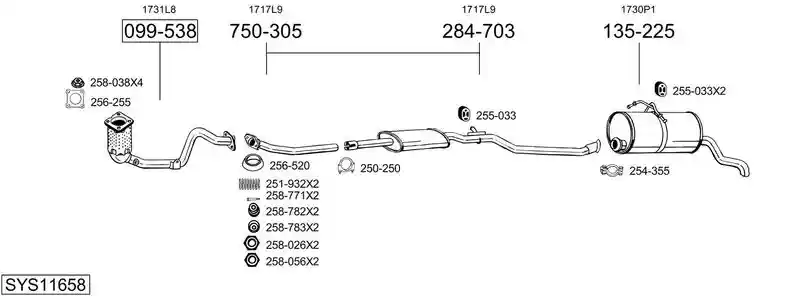 BOSAL SYS11658