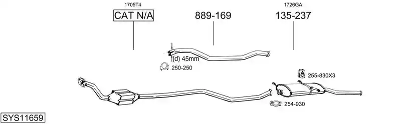BOSAL SYS11659