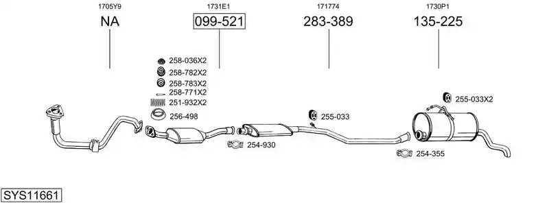 BOSAL SYS11661