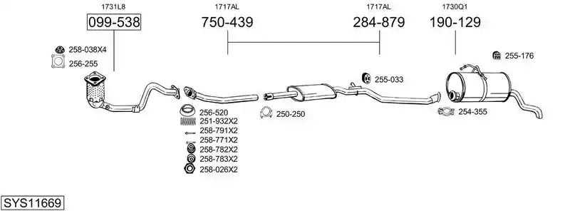 BOSAL SYS11669