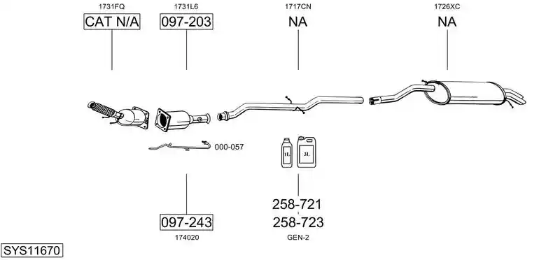 BOSAL SYS11670
