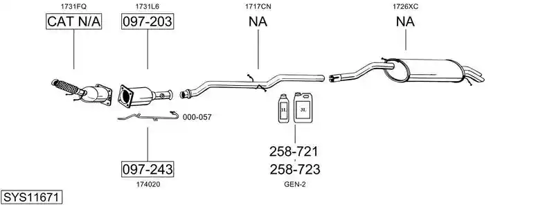 BOSAL SYS11671