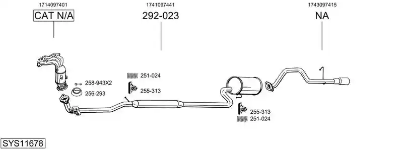 BOSAL SYS11678