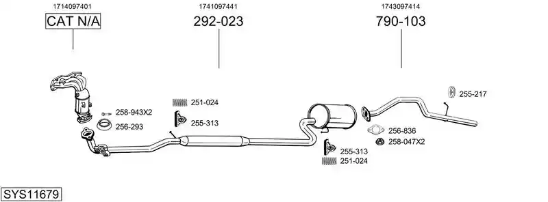 BOSAL SYS11679