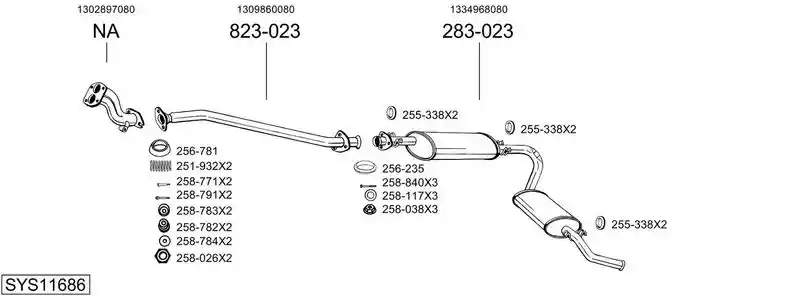 BOSAL SYS11686
