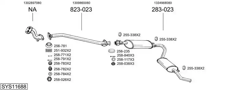 BOSAL SYS11688