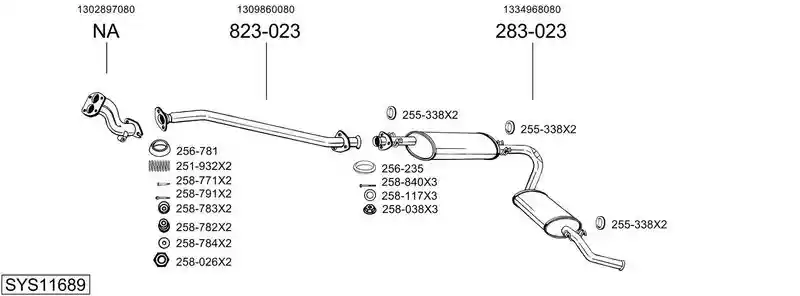 BOSAL SYS11689