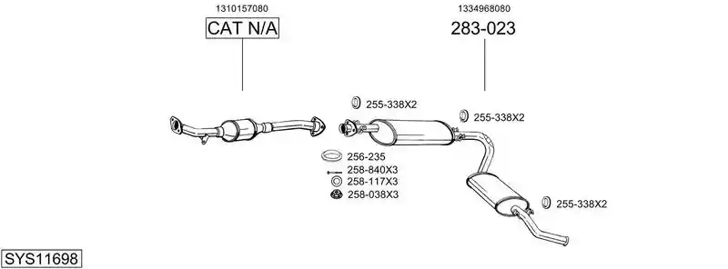BOSAL SYS11698