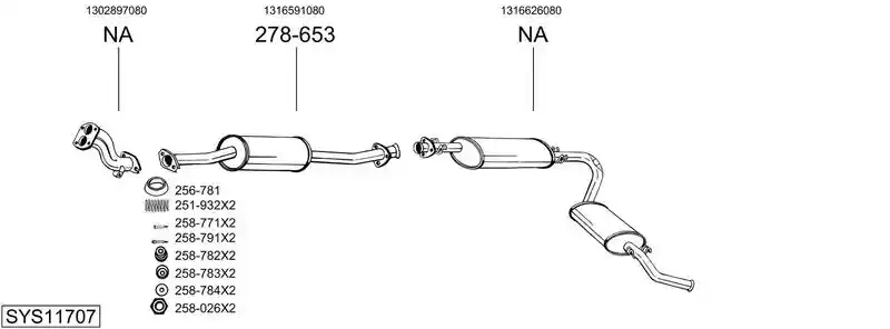 BOSAL SYS11707