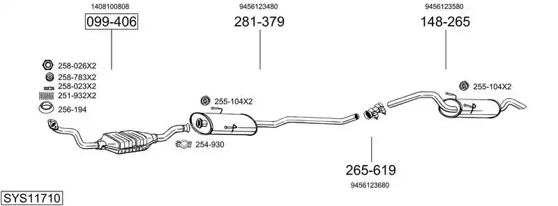 BOSAL SYS11710