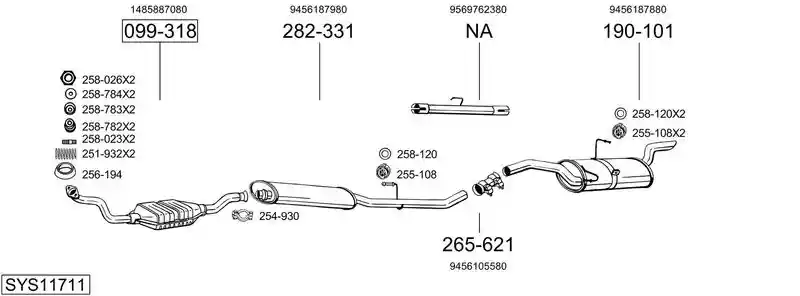 BOSAL SYS11711