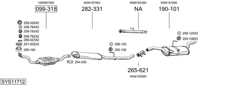 BOSAL SYS11712