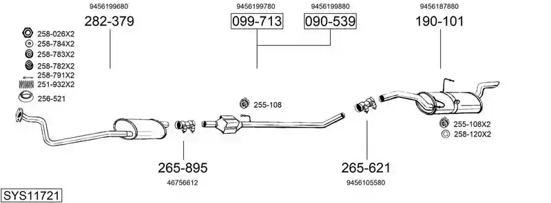 BOSAL SYS11721