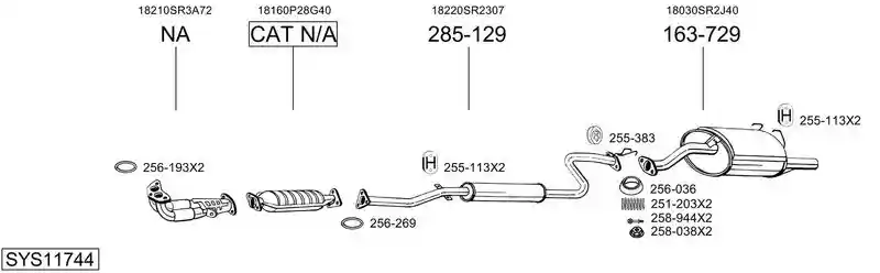 BOSAL SYS11744