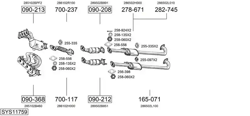 BOSAL SYS11759