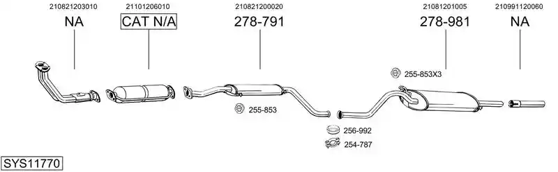 BOSAL SYS11770