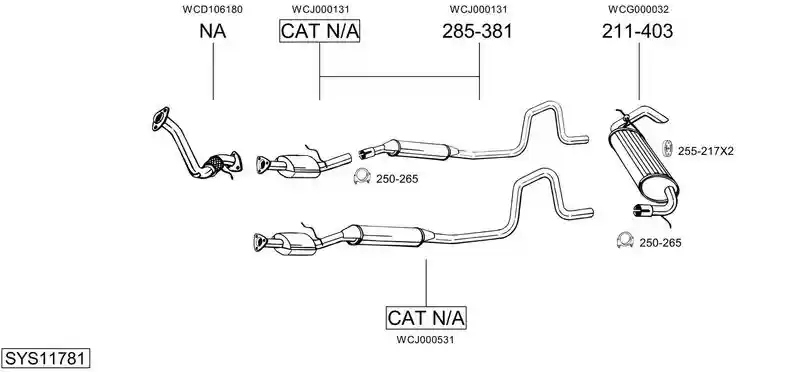 BOSAL SYS11781